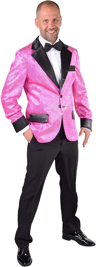 Overig Glitter Colbert Pink Voor Heren 3 Overig Glitter Colbert Pink Voor Heren