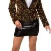 Overig Gouden Pailletten Blazer Dames Luxe -Kostuum Winkel gouden pailletten blazer dames luxe