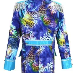 Overig Heren Carnavalsjas Blue Panther Luxe -Kostuum Winkel heren carnavalsjas blue panther luxe 3