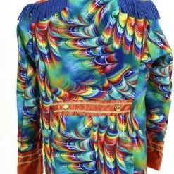 Overig Heren Carnavalsjas Orange Rainbow Feathers 8 Overig Heren Carnavalsjas Orange Rainbow Feathers -Kostuum Winkel heren carnavalsjas orange rainbow feathers achterkant