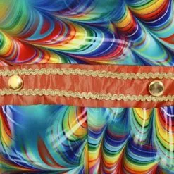 Overig Heren Carnavalsjas Orange Rainbow Feathers 9 Overig Heren Carnavalsjas Orange Rainbow Feathers -Kostuum Winkel heren carnavalsjas orange rainbow feathers detail