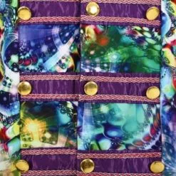 Overig Heren Carnavalsjas Purple Holographic Diamonds 9 Overig Heren Carnavalsjas Purple Holographic Diamonds -Kostuum Winkel heren carnavalsjas purple holographic diamonds detail