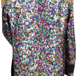 Overig Heren Carnavalsjas Sequinmaster Luxe -Kostuum Winkel heren carnavalsjas sequinmaster luxe achterkant