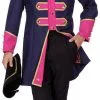 Overig Heren Carnavalsjas Uniform Donkerblauw/Fuchsia -Kostuum Winkel heren carnavalsjas uniform donkerblauw fuchsia