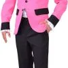 Overig Heren Colbert Pink Getailleerd -Kostuum Winkel heren colbert pink getailleerd