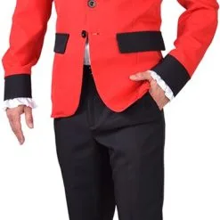 Overig Heren Colbert Rood Getailleerd