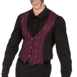 Overig Heren Gilet Paars Cowboy-Duivel -Kostuum Winkel heren gilet paars cowboy duivel 3
