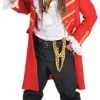 Overig Heren Piratenjas Rood -Kostuum Winkel heren piratenjas rood