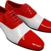 Overig Heren Schoenen Rood/Wit -Kostuum Winkel heren schoenen rood wit