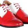 Overig Heren Schoenen Rood-Wit Luxe -Kostuum Winkel heren schoenen rood wit luxe