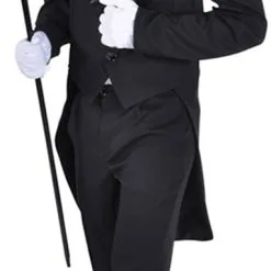 Overig Heren Slipjas Cabaret Luxe Zwart