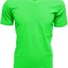 Overig Heren T-Shirt V-Hals Appelgroen (Slim Fit) -Kostuum Winkel heren t shirt v hals appelgroen slim fit