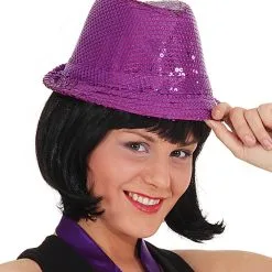 Overig Hoed Popstar Pailletten Paars