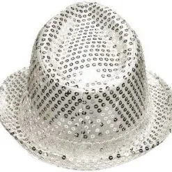 Overig Hoedje Justin Pailletten Zilver -Kostuum Winkel hoedje justin pailletten zilver 3