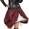 Overig Hoepelrok Steampunk Bordeaux Rood -Kostuum Winkel hoepelrok steampunk bordeaux rood