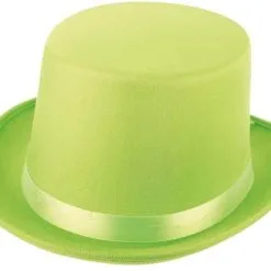 Overig Hoge Hoed Gala Satijn Neon Groen