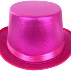 Overig Hoge Hoed Metallic Pink -Kostuum Winkel hoge hoed metallic pink 2