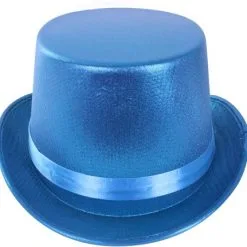 Overig Hoge Hoed Metallic Turquoise -Kostuum Winkel hoge hoed metallic turquoise 2