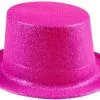 Overig Hoge Hoed Neon Pink Glitter -Kostuum Winkel hoge hoed neon pink glitter