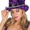 Overig Hoge Hoed Pailletten Luxe Paars-Blauw 2 Overig Hoge Hoed Pailletten Luxe Paars-Blauw -Kostuum Winkel hoge hoed pailletten luxe paars blauw
