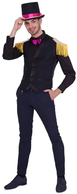 Overig Hoge Hoed Zwart Luxe Met Pink Band 6 Overig Hoge Hoed Zwart Luxe Met Pink Band - Afbeelding 4