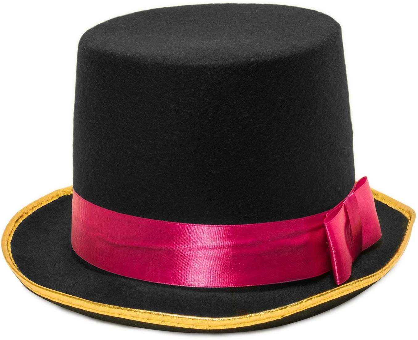 Overig Hoge Hoed Zwart Luxe Met Pink Band 3 Overig Hoge Hoed Zwart Luxe Met Pink Band