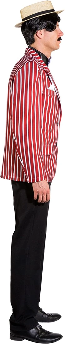 Overig Jaren 20 Jasje Rood-Wit Voor Heren 4 Overig Jaren 20 Jasje Rood-Wit Voor Heren - Afbeelding 2