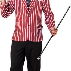 Overig Jaren 20 Jasje Rood-Wit Voor Heren