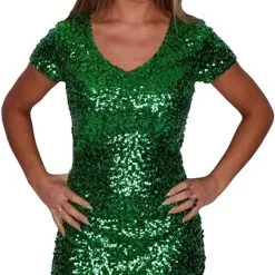 Overig Jurkje Pailletten Diva Groen