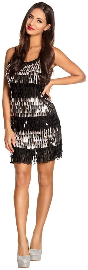 Overig Jurkje Pailletten Zwart-Zilver 3 Overig Jurkje Pailletten Zwart-Zilver