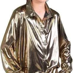 Overig Kinder Blouse Folie Metallic Goud