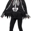 Overig Kinder Poncho Skelet Met Capuchon En Handschoenen -Kostuum Winkel kinder poncho skelet met capuchon en handschoenen