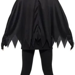 Overig Kinder Poncho Skelet Met Capuchon En Handschoenen 8 Overig Kinder Poncho Skelet Met Capuchon En Handschoenen -Kostuum Winkel kinder poncho skelet met capuchon en handschoenen achterkant