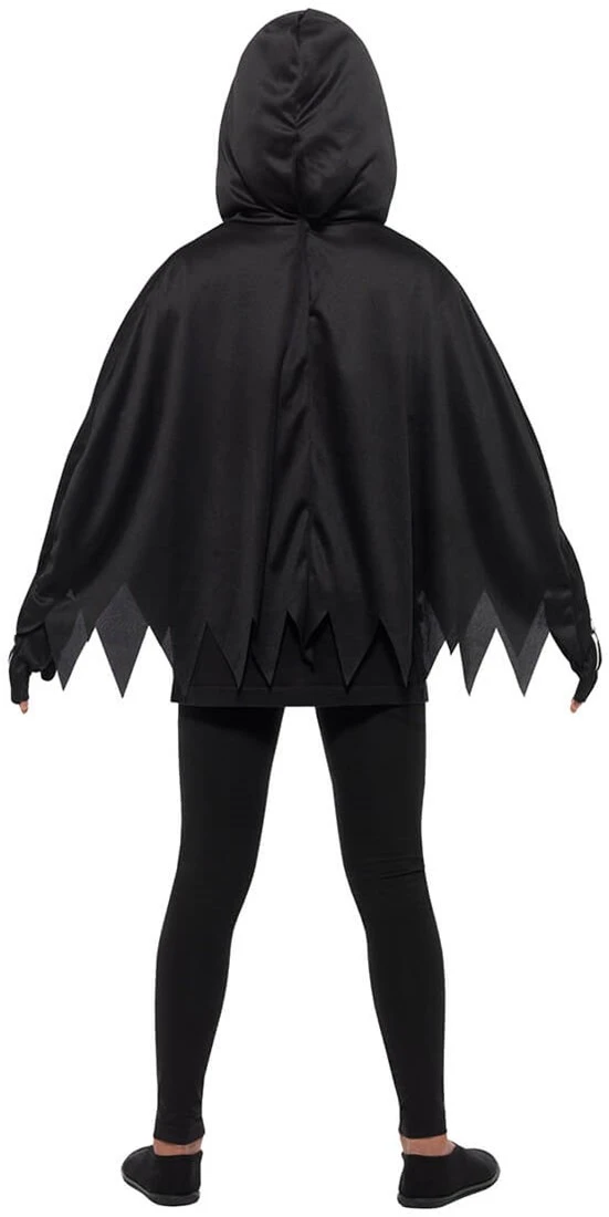 Overig Kinder Poncho Skelet Met Capuchon En Handschoenen 5 Overig Kinder Poncho Skelet Met Capuchon En Handschoenen - Afbeelding 3