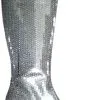 Overig Laarzen Pailletten Zilver -Kostuum Winkel laarzen pailletten zilver