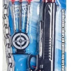 Overig Nep Pistool Zwart 26cm + Pijltjes
