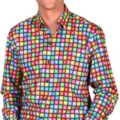 Overig Overhemd Heren Discoball