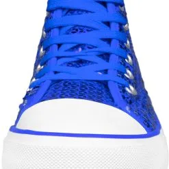 Overig Pailletten Sneakers Blauw -Kostuum Winkel pailletten sneakers blauw voorkant