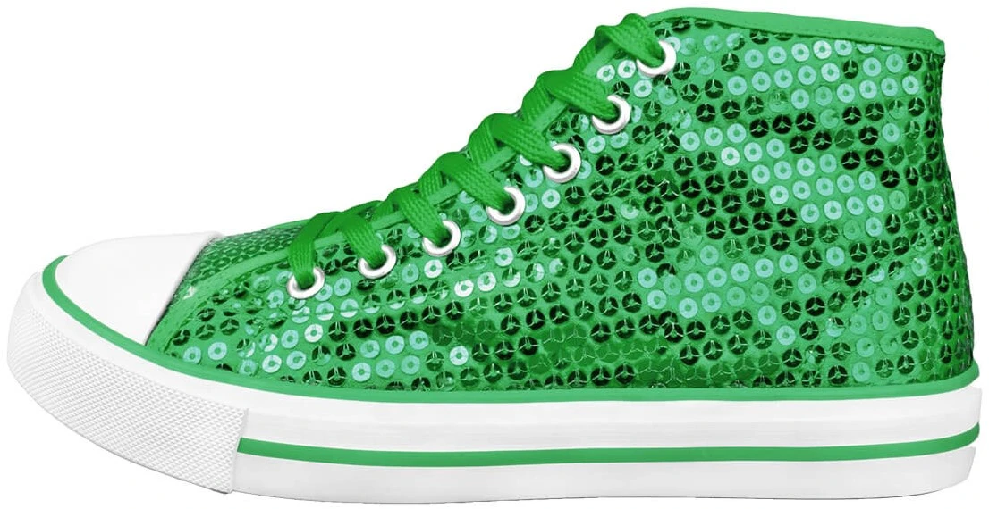 Overig Pailletten Sneakers Groen 4 Overig Pailletten Sneakers Groen - Afbeelding 2
