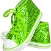 Overig Pailletten Sneakers Lime Groen -Kostuum Winkel pailletten sneakers lime groen