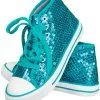 Overig Pailletten Sneakers Turquoise -Kostuum Winkel pailletten sneakers turquoise