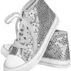 Overig Pailletten Sneakers Zilver 1 Overig Pailletten Sneakers Zilver -Kostuum Winkel pailletten sneakers zilver