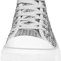 Overig Pailletten Sneakers Zilver -Kostuum Winkel pailletten sneakers zilver voorkant