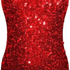 Overig Paillettenjurkje Glitter Rood Voor Meisjes