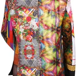 Overig Patchwork Carnavalsjas Heren -Kostuum Winkel patchwork carnavalsjas heren achterkant