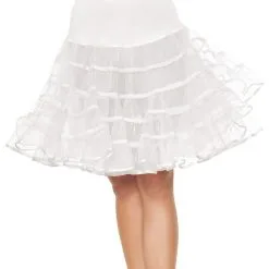 LEG AVENUE Petticoat Lang Wit Luxe (2 Laags)