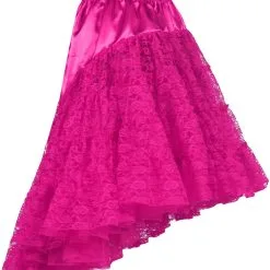 Overig Petticoat Met Kant Luxe Pink
