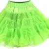 Overig Petticoat Neon Groen Luxe (2 Laags) -Kostuum Winkel petticoat neon groen luxe 2 laags