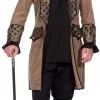Overig Piratenjas Heren Taupe Luxe -Kostuum Winkel piratenjas heren taupe luxe