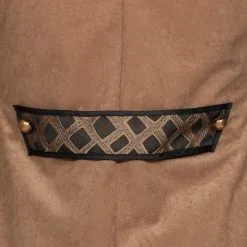 Overig Piratenjas Heren Taupe Luxe -Kostuum Winkel piratenjas heren taupe luxe detail achterkant